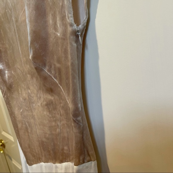 3.1 Phillip Lim Velvet Panels Maxi Dress In White - Picture 6 of 13